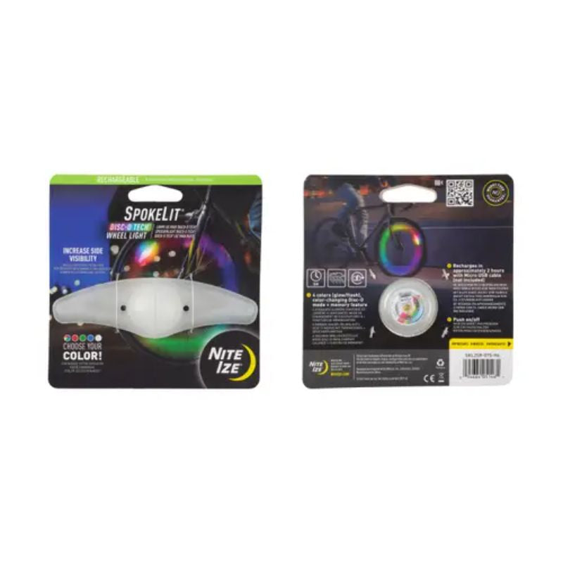 Nite Ize - SpokeLit Rechargeable Wheel Light Disc-O Tech