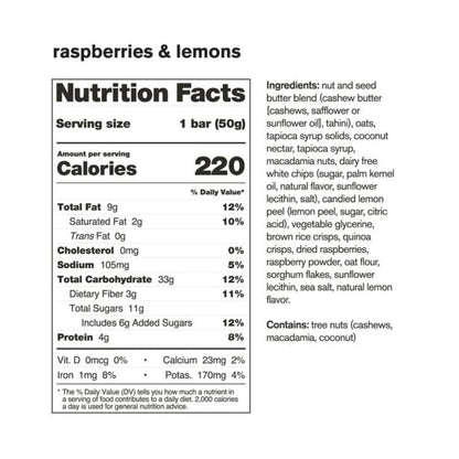 Skratch Labs - Energy Bar Sport Fuel - Raspberries & Lemons