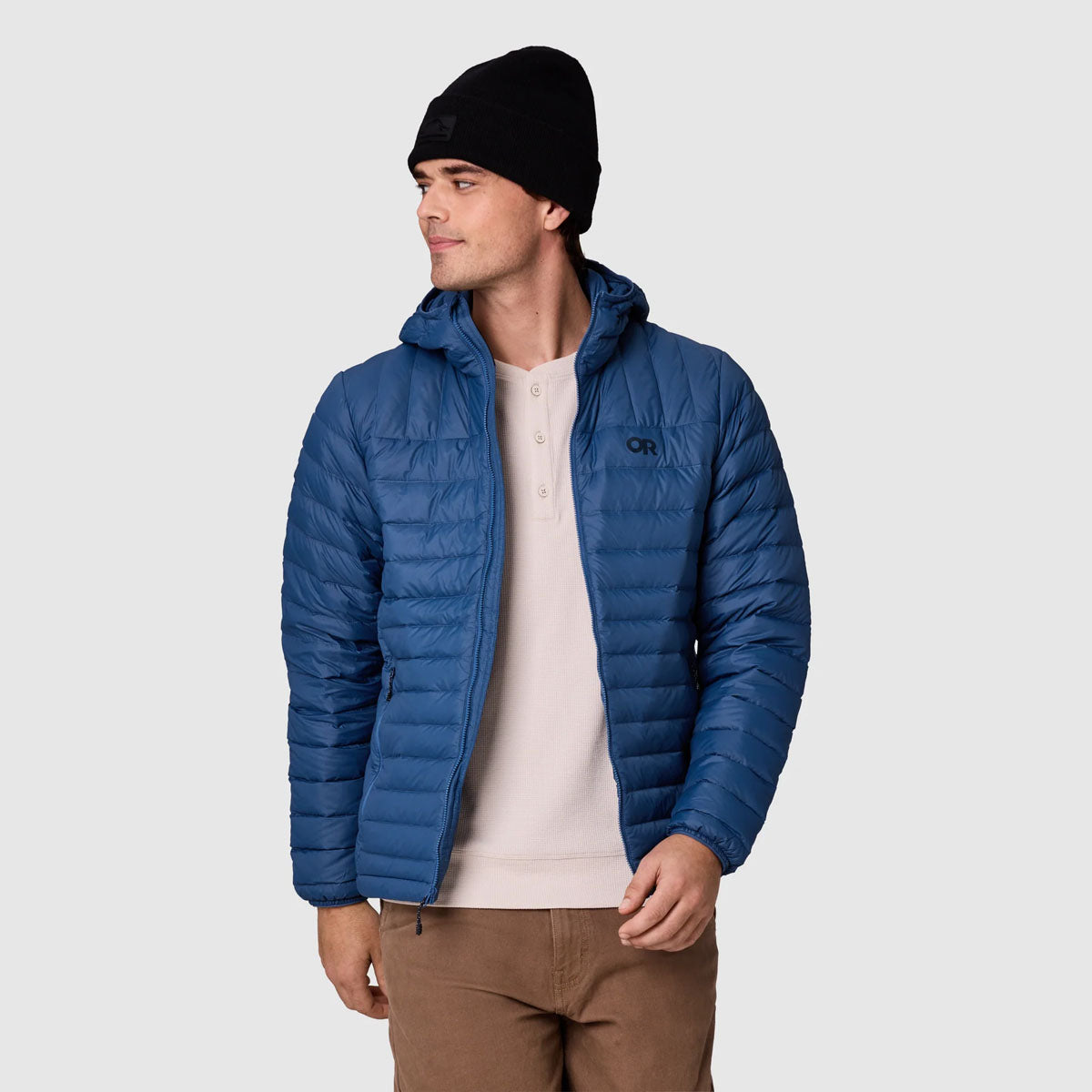 Outdoor Research - Men's Transcendent Down Hoodie - Skyline