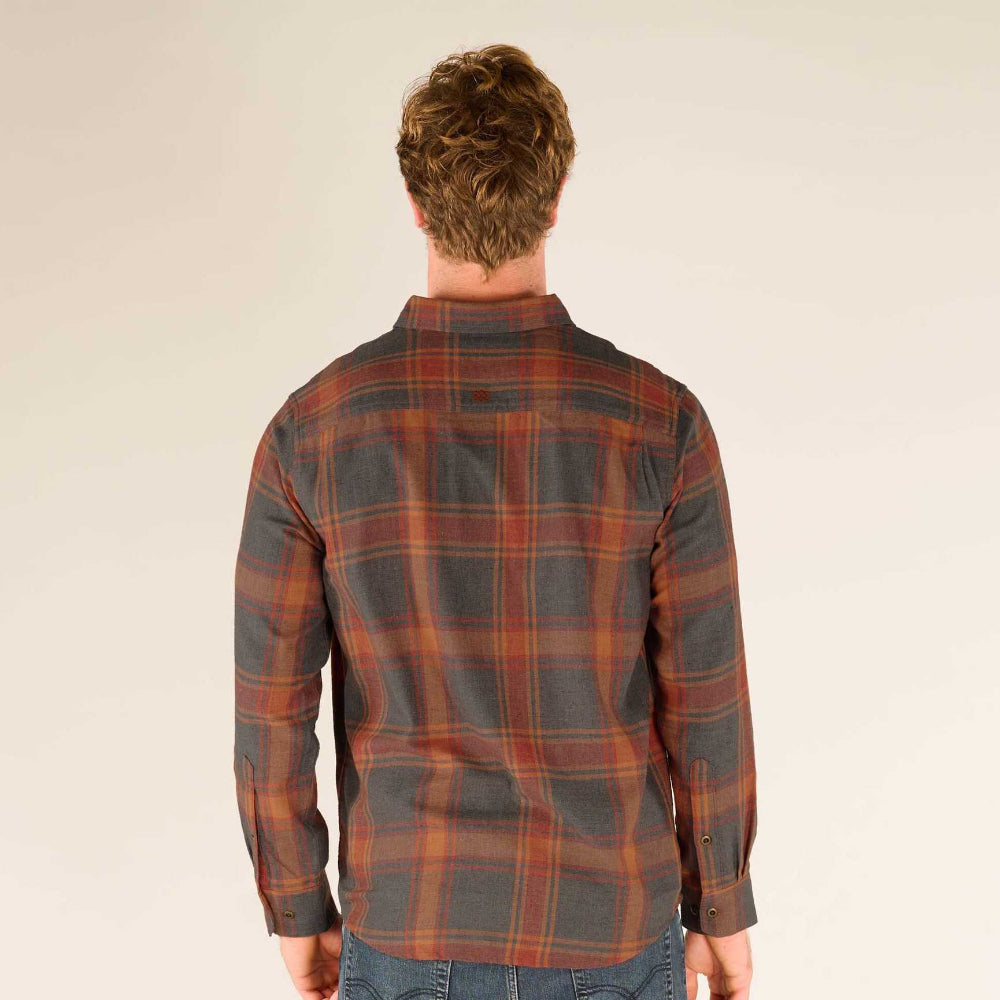 Sherpa - Batsa Eco Long Sleeve Shirt - Men's - Clay Red Plaid