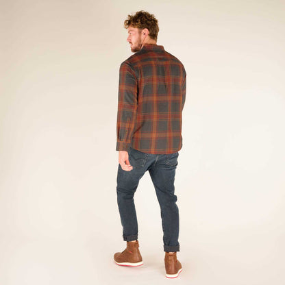 Sherpa - Batsa Eco Long Sleeve Shirt - Men's - Clay Red Plaid