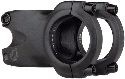 Salsa - Guide Trail Stem- 40mm, 31.8 Clamp, 0 Degree, 1 1/8", Aluminum, Black - Black