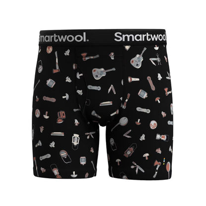 Smartwool - Merino Print Boxer Brief Boxed - Men's - Zen Green Trail Ride
