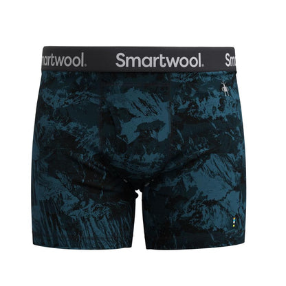 Smartwool - Merino Print Boxer Brief Boxed - Men's - Black Gone Camping