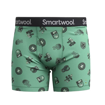 Smartwool - Merino Print Boxer Brief Boxed - Men's - Black Gone Camping
