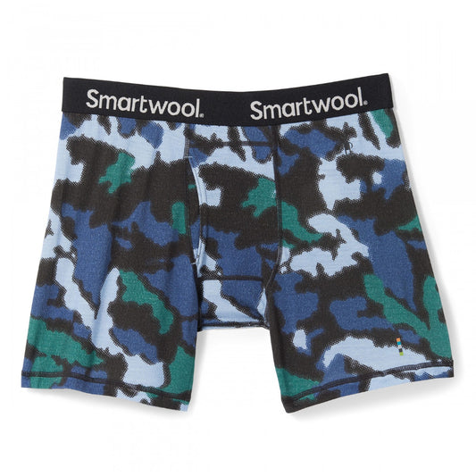 Smartwool - Merino Print Boxer Brief Boxed - Men's - Twilight Blue Mountain