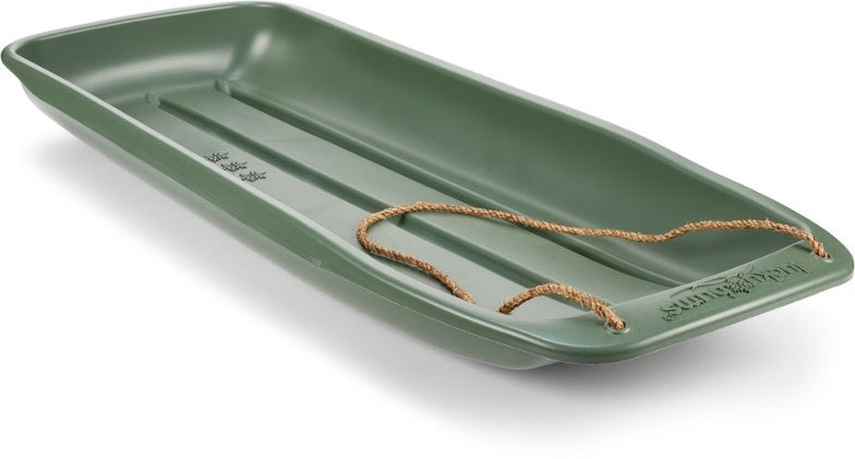 Luckybums - Snow Kids 48" Toboggan Sled - Green