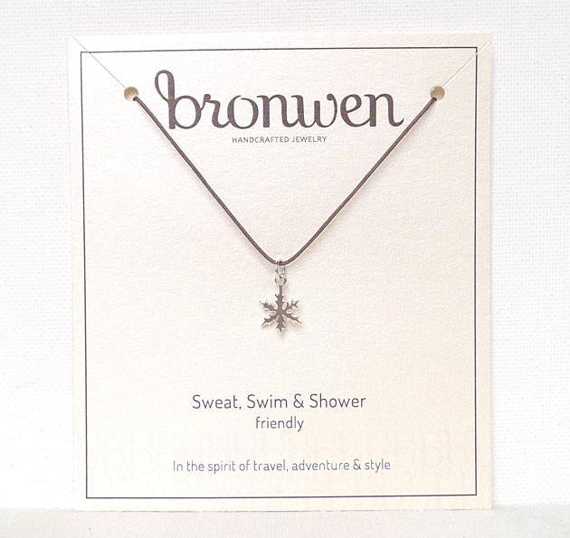 Bronwen - Tiny Charm Snowflake - Charcoal / Silver