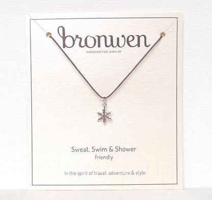 Bronwen - Tiny Charm Snowflake - Charcoal / Silver