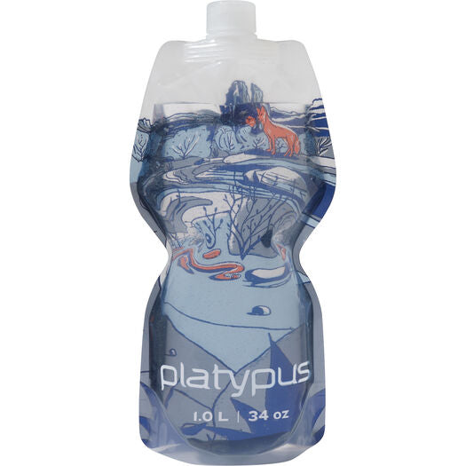 Platypus - Soft Bottle 1L Push/Pull Cap - Waves