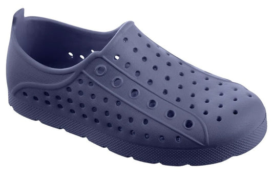 Sole Bounce - Kids Eyelet Sneaker - Navy Blue