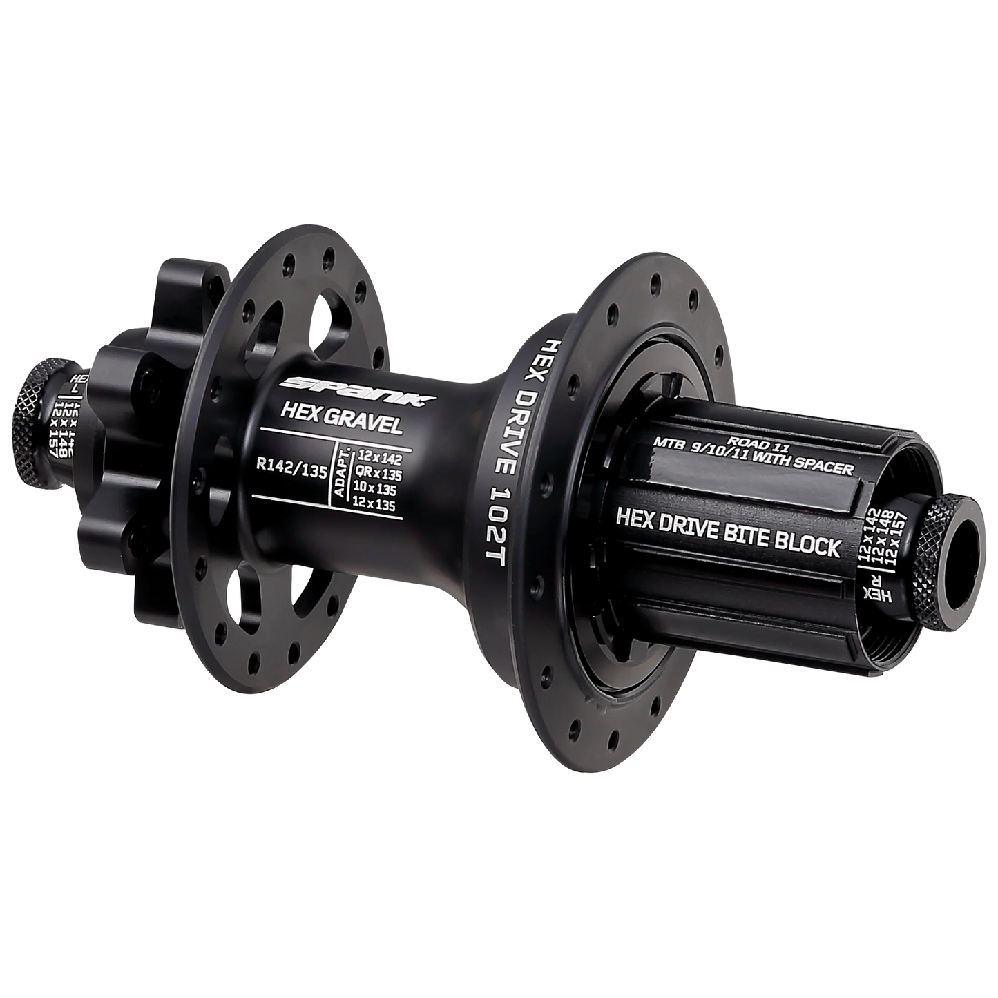 Spank - HEX Drive 102T Gravel R135/142 - Black