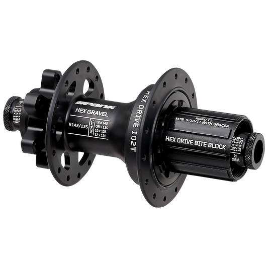 Spank - HEX Drive 102T Gravel R135/142 - Black