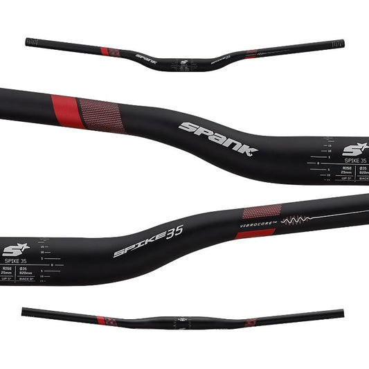 Spank - Spike 35 Vibrocore Bar - Black/Red