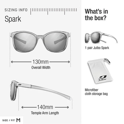 Julbo - Spark - Translucent Crystal/Gray Spectron 3 Polarized HD