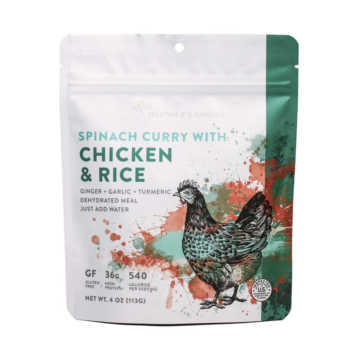 Heathers Choice - Indian Chicken Saag with Rice Meal