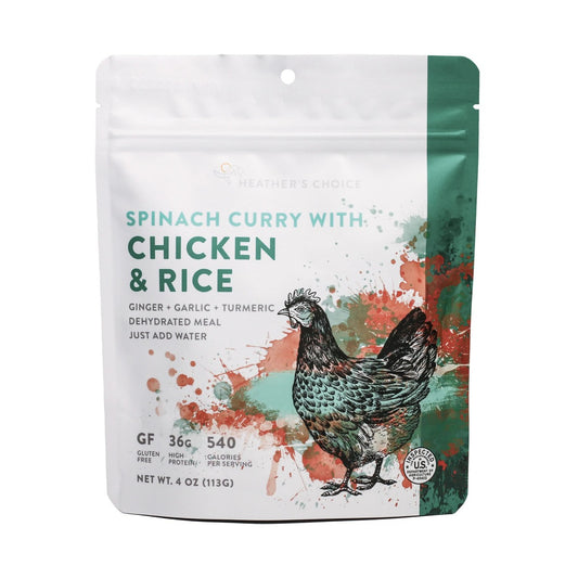 Heathers Choice - Indian Chicken Saag with Rice Meal - Indian Chicken Saag