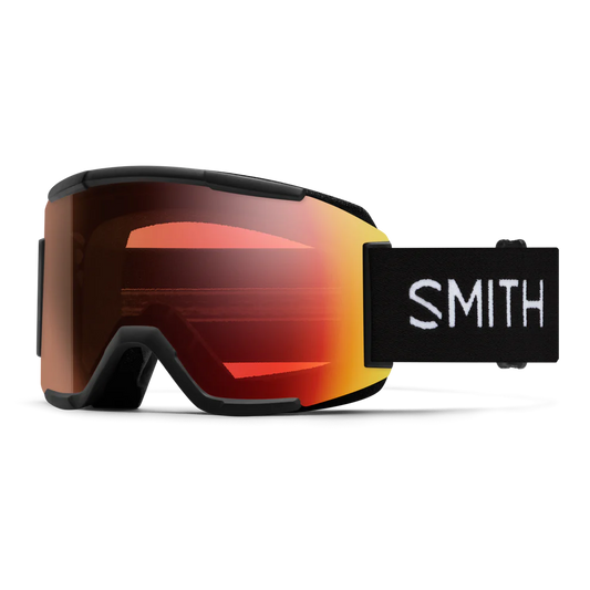 Smith - Squad - Black; Pro Photo Red Mirror
