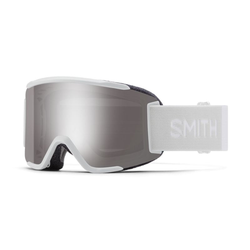 Smith - Squad S - White Vapor; ChromaPop Sun Platinum Mirror/Clear
