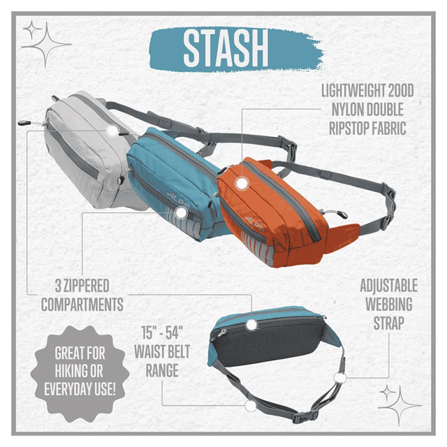 Alps Mountaineering - Stash Lumbar Pack - burnt orange