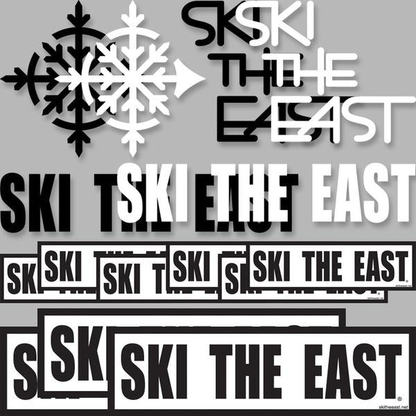 SKI THE EAST - ULTIMATE STICKER PACK - Black / White