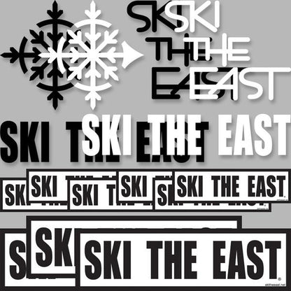 SKI THE EAST - ULTIMATE STICKER PACK - Black / White