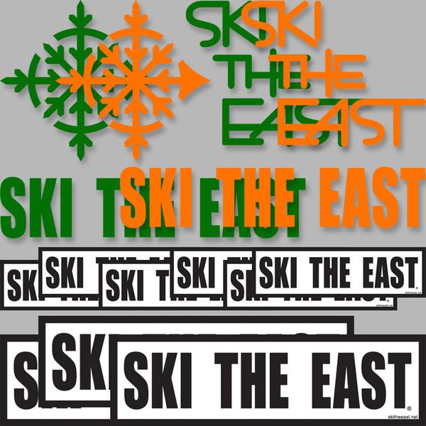 SKI THE EAST - ULTIMATE STICKER PACK - Black / White