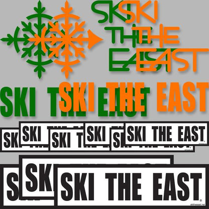 SKI THE EAST - ULTIMATE STICKER PACK - Black / White