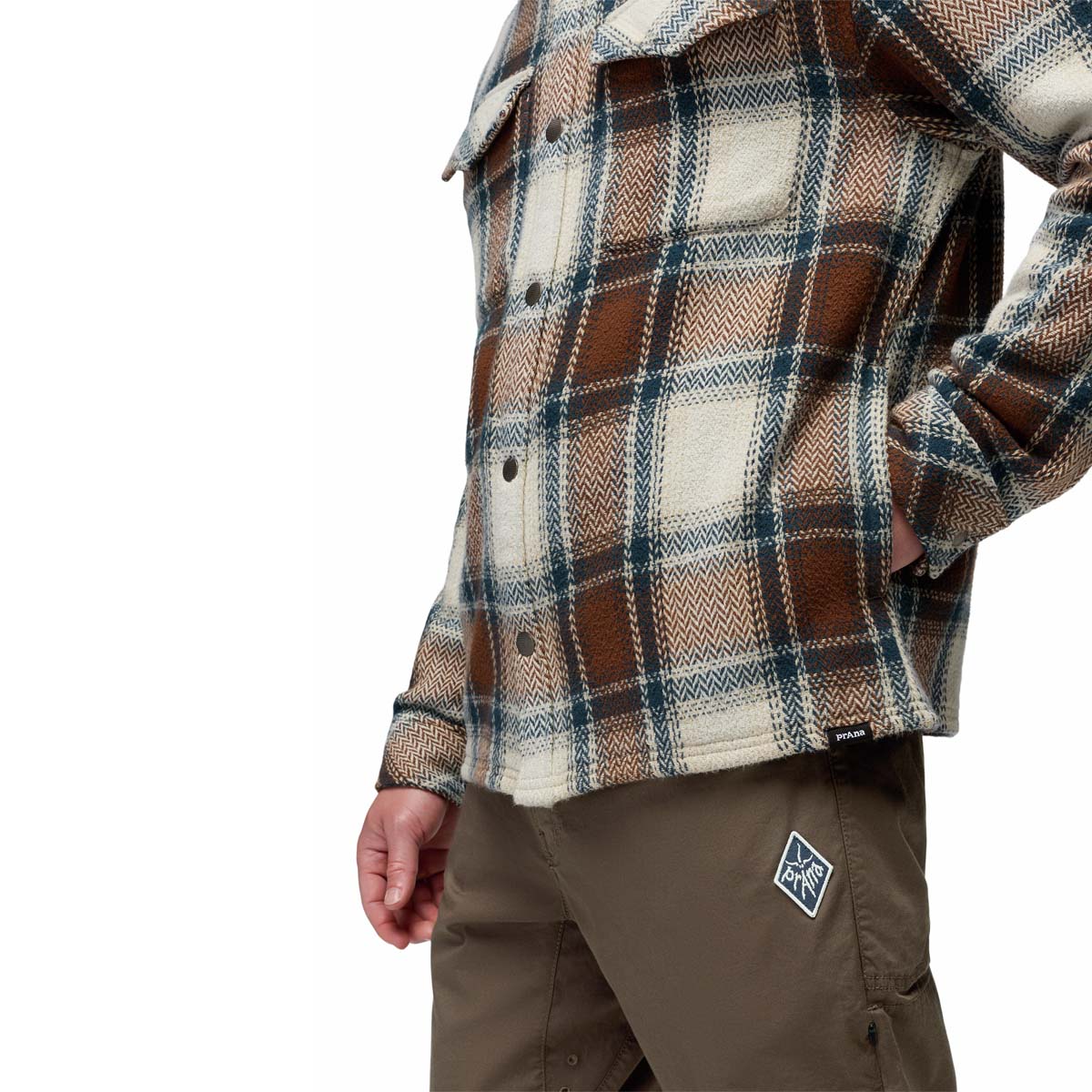 Prana - Happy Camp Flannel - Stone