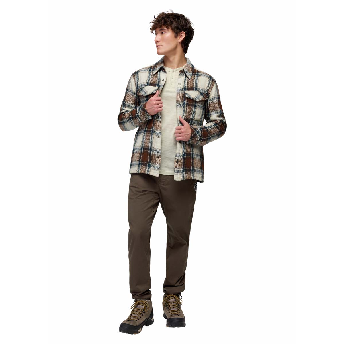 Prana - Happy Camp Flannel - Stone
