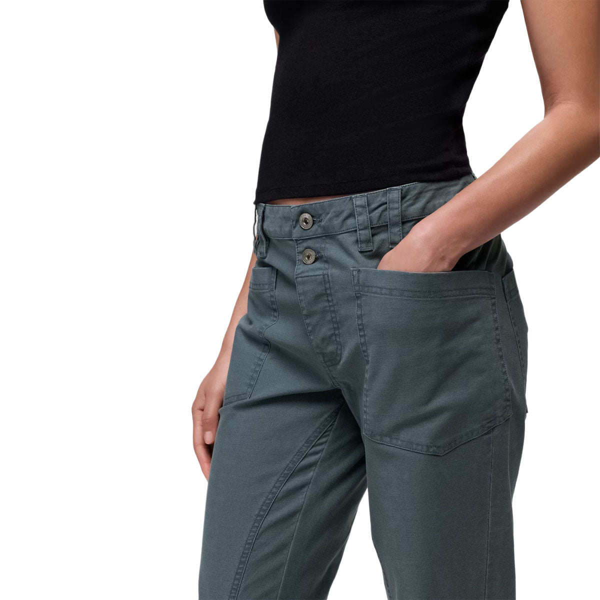 Prana - Suton Mid Rise Pant - Grey Blue