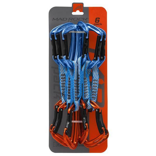 Mad Rock - Super Tech Draw Express Set - 6pack - Blue/Orange