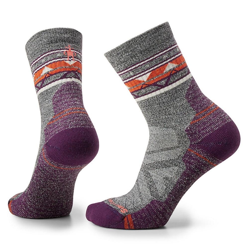 Smartwool - Hike Light Cushion Zig Zag Valley Mid Crew Socks - Women's - Ash / Charcoal