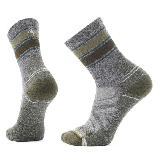 Smartwool - Hike Low Cushion Striped Mid Crew