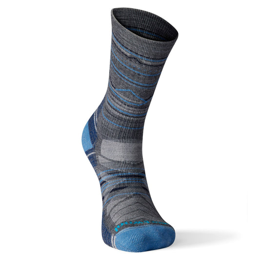 Smartwool - Performance Hike Light Cushion Mountain Range Pattern Crew - Men's - Chestnut
