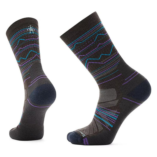 Smartwool - Performance Hike Light Cushion Mountain Range Pattern Crew - Men's - Chestnut