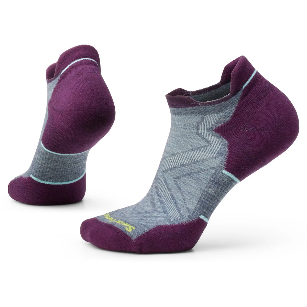 Smartwool - Run Targeted Cush Low Ankle - Women's - Purple-White