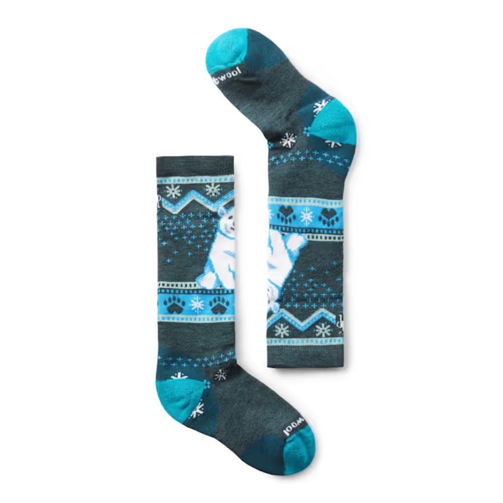 Smartwool - Wintersport Full Cushion Polar Bear OTC - Kids' - Twilight Blue