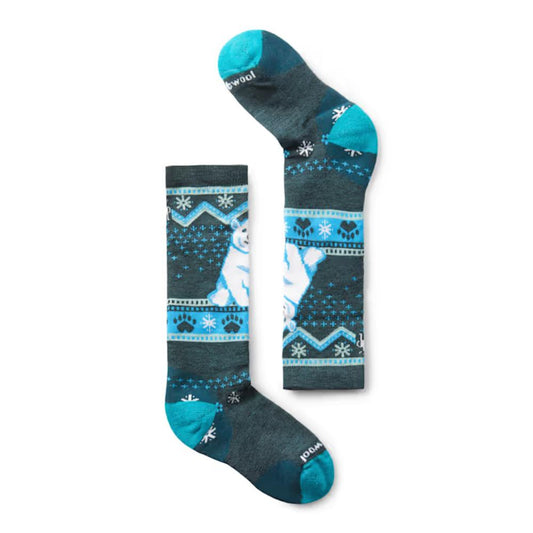 Smartwool - Wintersport Full Cushion Polar Bear OTC - Kids' - Twilight Blue