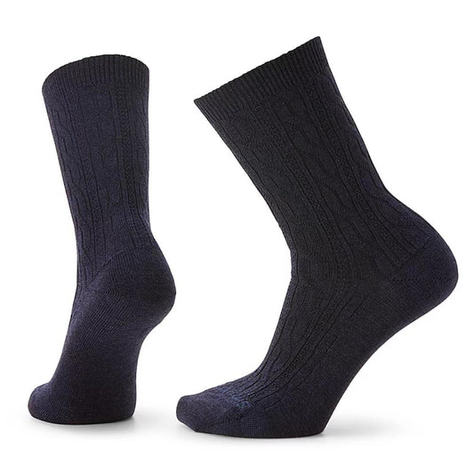 Smartwool - Everyday Cable Crew Socks - Deep Navy Heather