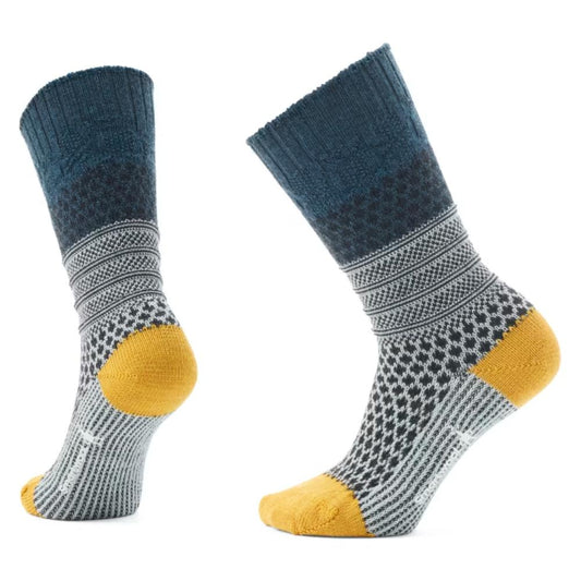 Smartwool - Everyday Cozy Popcorn Cable Crew Sock - Unisex - Frosty Green
