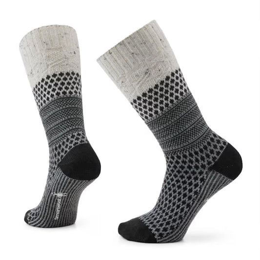 Smartwool - Everyday Cozy Popcorn Cable Crew Sock - Unisex - Natural Donegal