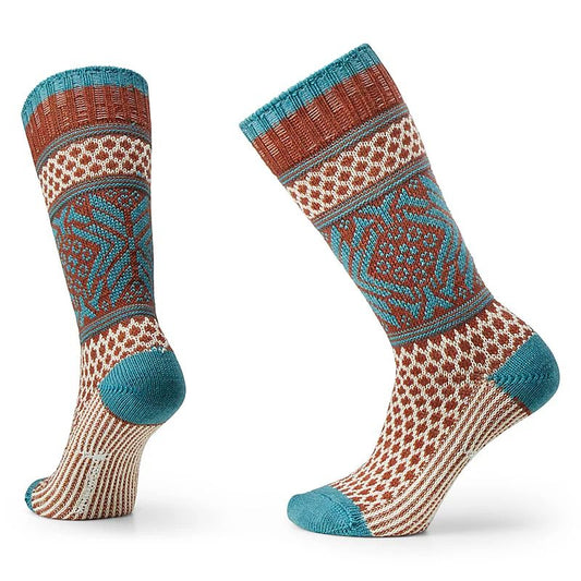 Smartwool - Everyday Popcorn Snowflake Pattern Crew Socks - Unisex - Frosty Green