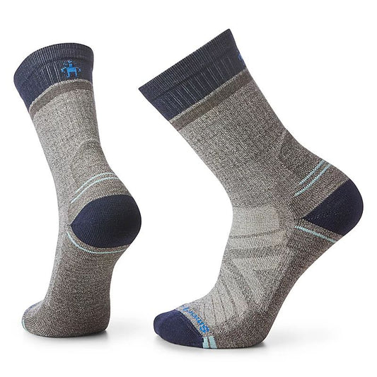 Smartwool - Hike Light Cushion Winding Trail Crew Socks - Men's - Taupe-Natural Marl