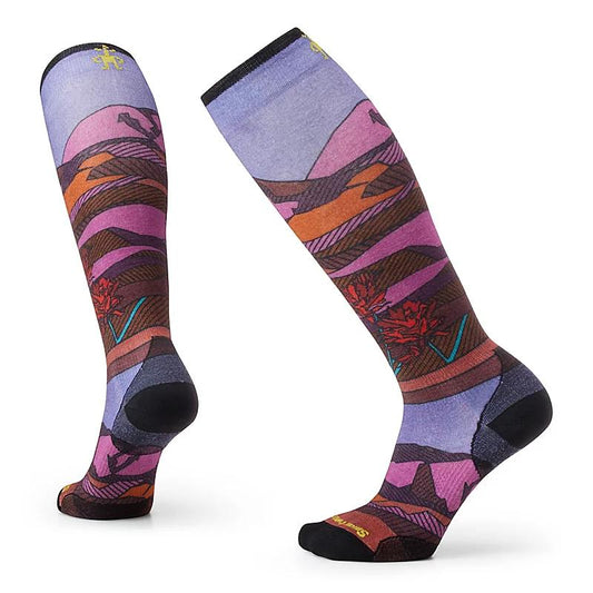 Smartwool - Women's Ski Zero Cushion Floral Field Print OTC Socks