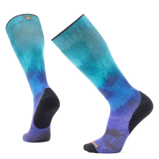 Smartwool - Ski Targeted Cushion Compression Print OTC Socks - Men's - Black