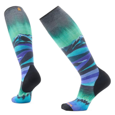 Smartwool - Ski Targeted Cushion Compression Print OTC Socks - Women's - Black