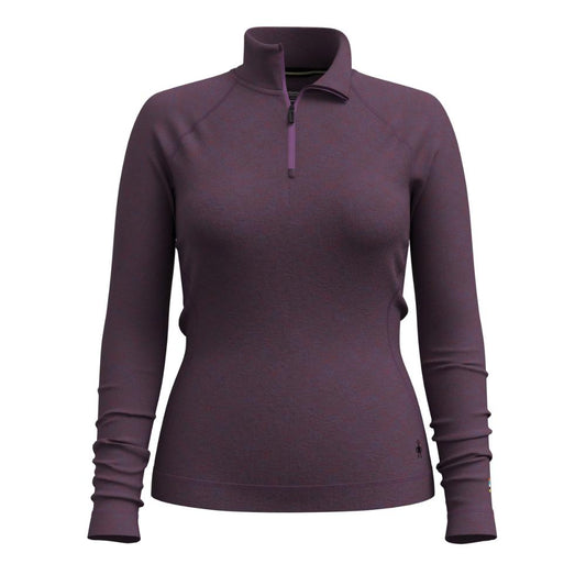 Smartwool - Classic Thermal Merino Base Layer 1/4 Zip - Women's - Purple Iris Heather