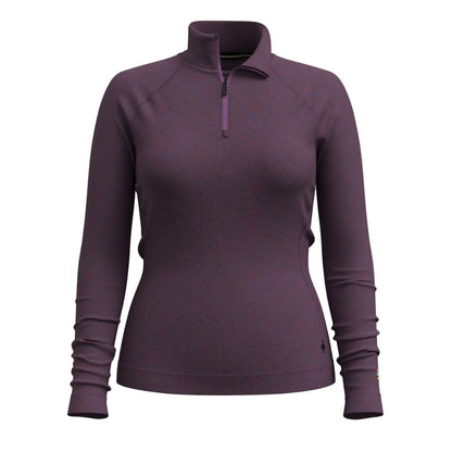 Smartwool - Classic Thermal Merino Base Layer 1/4 Zip - Women's - Purple Iris Heather