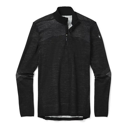 Smartwool - Mens Intraknit Thermal Merino Base Layer 1/4 Zip - Black/White
